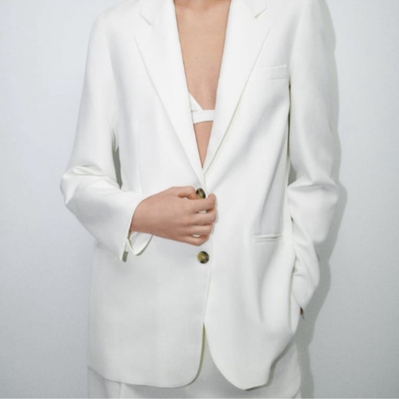 ZARA STRAIGHT CUT BLAZER - Picture 3 of 8
